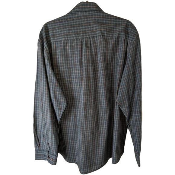 Van Heusen Men's XL Button-Up Long Sleeve Shirt Plaid Pattern - Picture 2 of 13